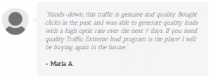 Extreme Lead Program - Pay Per Click Traffic Review - genuine and quality with high optin rates