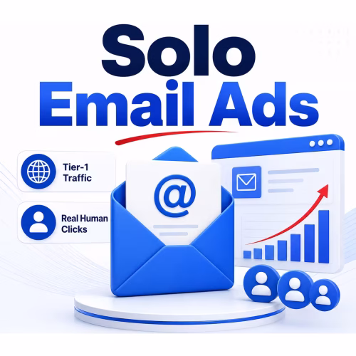 Solo Email Ads with real human clicks from Tier-1 email audiences